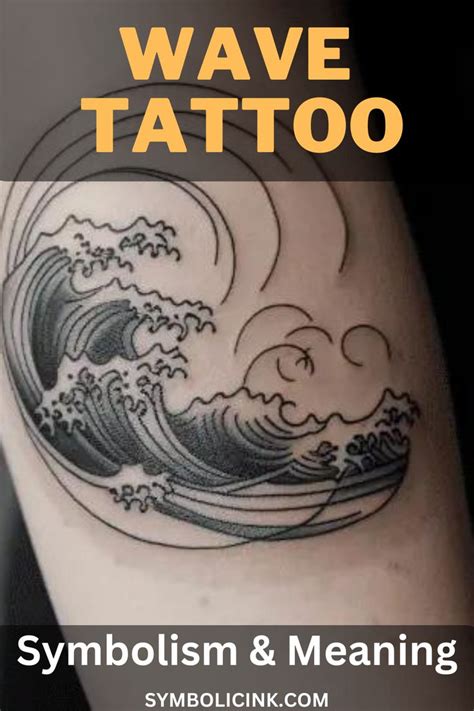 wave tattoo meaning|More.